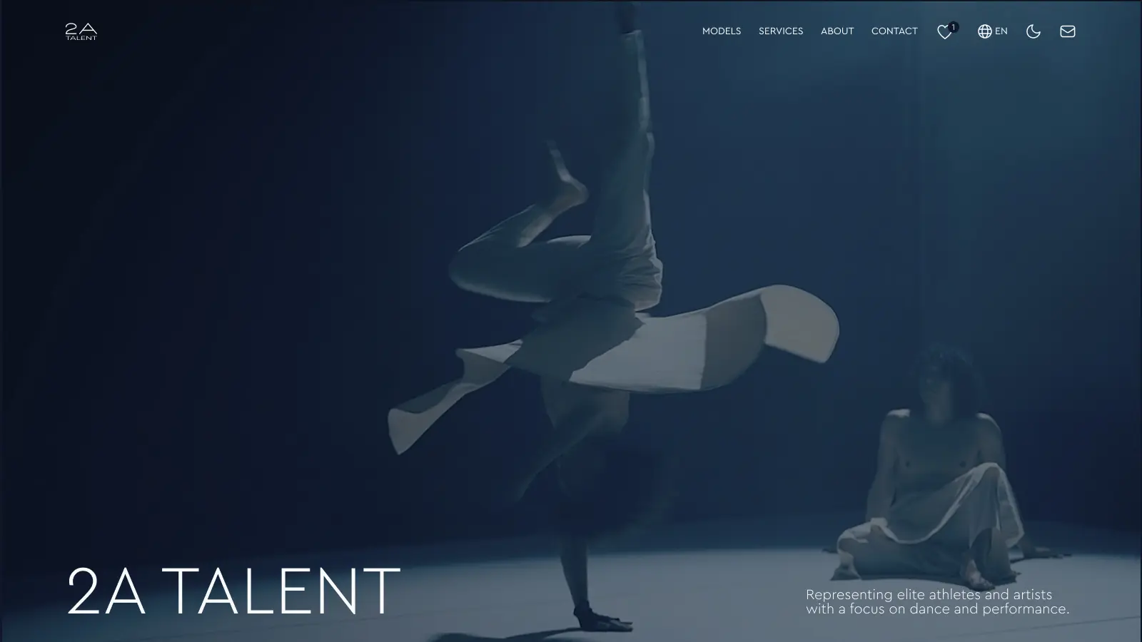 Model agency website case study